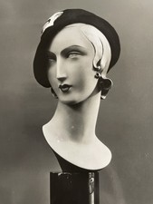 Ancien Mannequin D’art Pierre Imans Figure De Cire - Ancienne Photo Art Déco