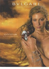 PUBLICITE ADVERTISING 2001   BULGARI le nouveau parfum OMNIA