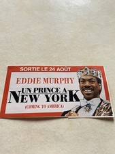 AUTOCOLLANT STICKER EDDIE MURPHY UN PRINCE A NEW YORK 14x7cm RARE 1990