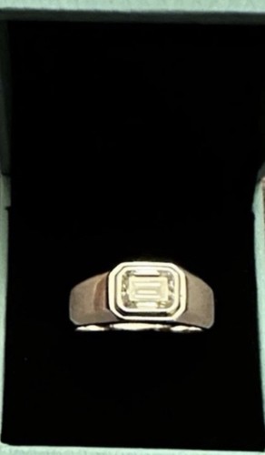 Superbe bague argent - en, sertie
