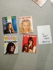 1968 LOT 4 magazines pour les filles-mademoiselle âge tendre-francoise HARDY... 