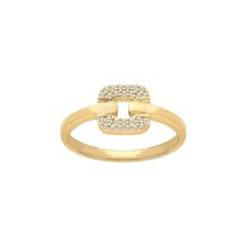 Bague forme ceinture pavées