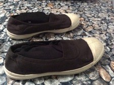 tennis Bensimon toile noire .t 37 ( Go/Y/V)