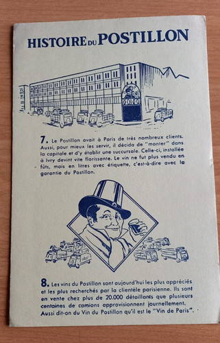 Buvard histoire postillon - du,