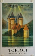 Affiche TOFFOLI 1982 Exposition CHÂTEAU DE VAL