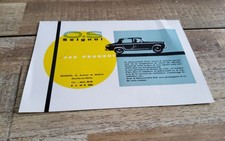 Catalogue brochure compteur os seignol Peugeot 403