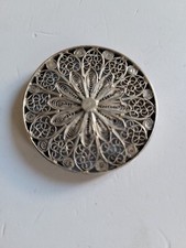 partie broche filigrane ethnique berbère kabyle en argent massif 7,2 Grammes