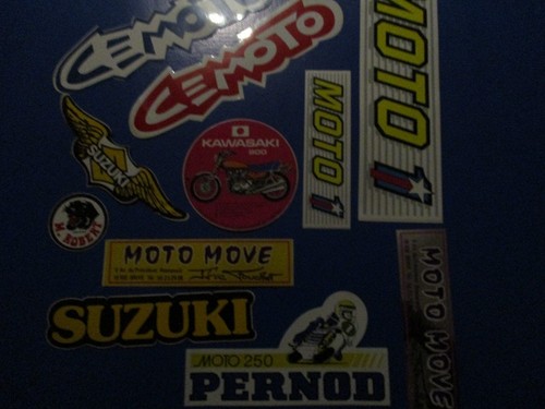 Autocollants moto kawasaki - 11,