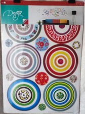 Autocollant sticker Rond Multicolore adhésif vinyl Décoration Salon 65 X 45 cm