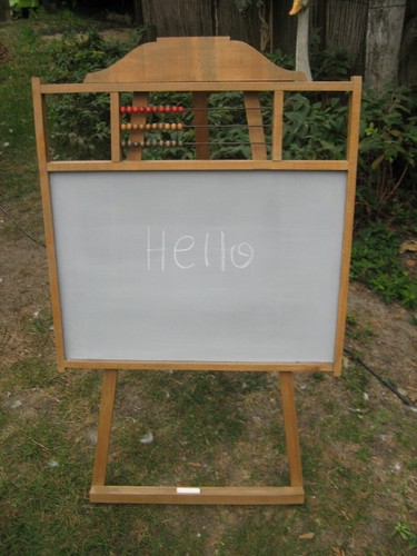 Jouet ancien bois tableau - jouet,