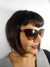 Lunettes soleil papillon cats eyes retro vintage pinup léopard solaires marrons