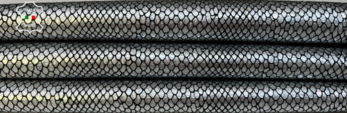 Argent métallique serpent - argent,