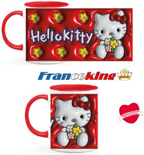 Mug Hello Kitty céramique rouge.