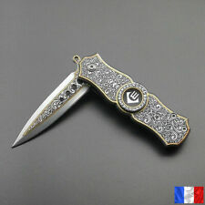 Couteau Acier Pliant Tactique Chasse Survie Militaire Camping Outils Version 2