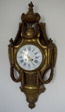 Cartel (pendule murale) 19 ème siècle en bronze de style Louis XVI 