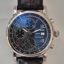Montre chronographe homme Mont Blanc Meisterstuck GMT
