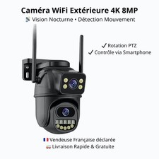 Caméra Surveillance PTZ WiFi