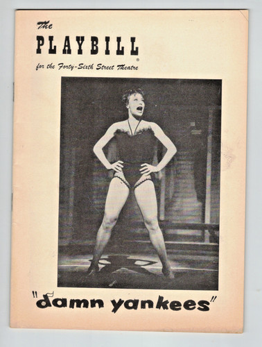 Playbill damn yankees november - damn,