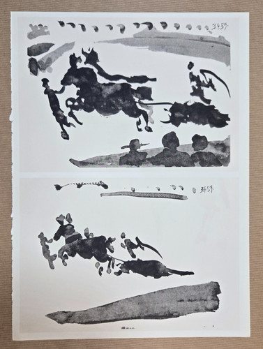 Lithographie noir blanc - lithographie, et