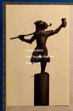 Enseigne ancienne avec lion debout  document publicité advert