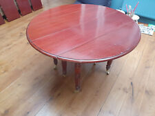 Table de salle à manger en acajou massif jusqu'à 10 couverts (2,34 m)