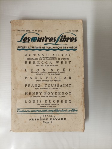 Les oeuvres libres - ,