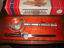 ANCIEN PORTE-JAMBON JAMONERA NEUF EN BOITE D'ORIGINE