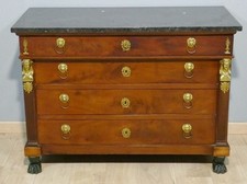 Retour d'Egypte, commode en acajou d'époque Empire, début XIX ème siècle