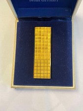 COLLECTION ANCIEN BRIQUET VINTAGE MARUMAN IC-501 BOITE D'ORIGINE PLAQUÉ OR