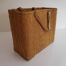 Sac ménagère ethnique rotin