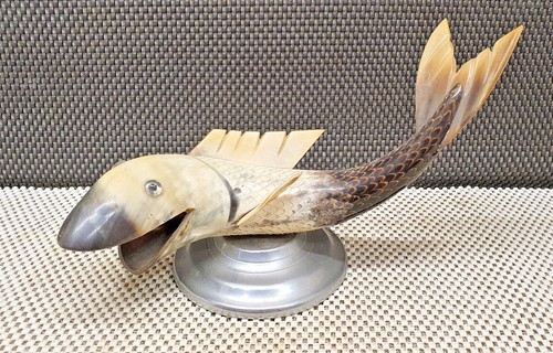 Sculpture poisson corne - sculpture,
