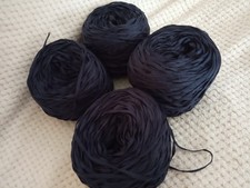 Lot de 4 Pelotes de Coton plat (Bleu Marine) - 350g