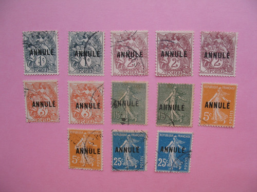 Timbres cours instrutions - timbres, d'instrutions