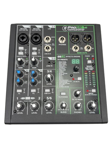 Mackie profx6v3 channel - profx6v3, 6-channel