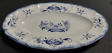 Plat de service ovale faïence