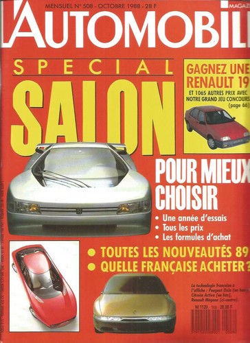 Automobile magazine 508 - l'automobile, n°508
