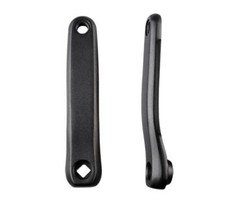 Paire manivelles e bike/vae l170 strong magan 3 alu noir carre systeme panasonic