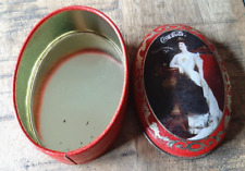 Coca Cola - Boite métal publicitaire, sérigraphiée, pilulier, dame d époque