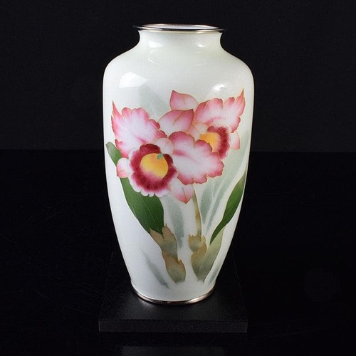 Vase émaillé cloisonné goto - émaillé,