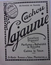 publicite   CACHOU LAJAUNIE