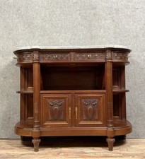 Buffet desserte en enfilade style louis XVI en noyer massif vers 1880