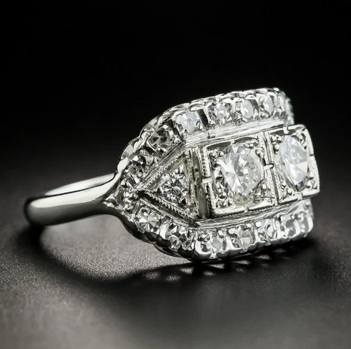 Bague fiançailles vintage - de,