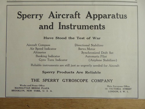 1919 pub sperry aircraft - pub,