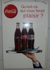 COCA-COLA PLAQUE PANNEAU RECTO