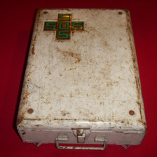 Ancienne boite métal pharmacie Apothicaire homéopathie cabinet de curiosité