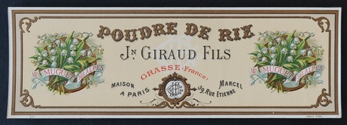 Etiquette savon poudre riz - de,