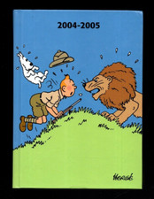 AGENDA scolaire 2004-2005. Tintin face au lion. Lannoo Graphics Moulinsart 2004