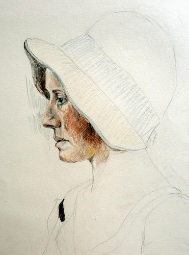 Portrait non finito - femme, |