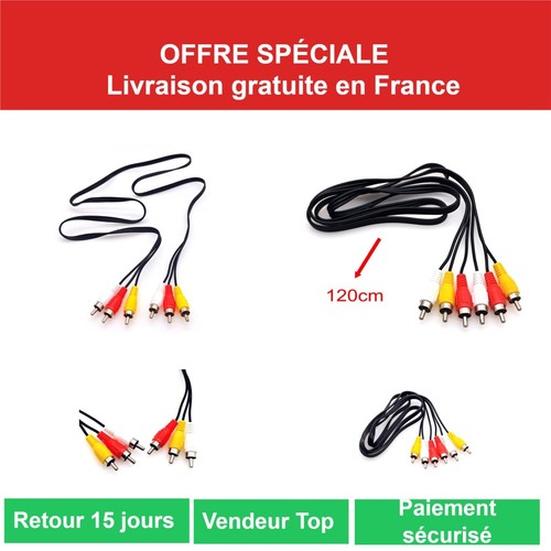 Câble composite m rca - av,