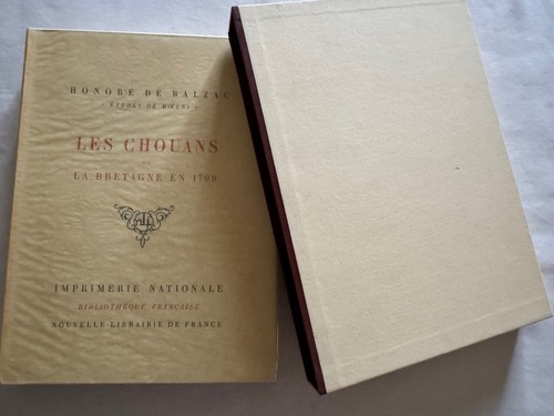 Honoré balzac les - honoré, chouans